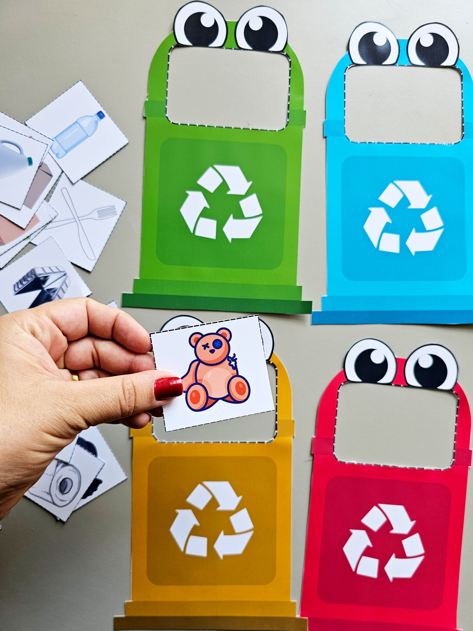 Lixeiras da Reciclagem Divertidas – Atividade Interativa de Coleta Seletiva para Educação Infantil - Imagem 6