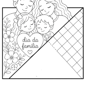 DIA DA FAMÍLIA – ATIVIDADE 3D PARA MONTAR | MATERIAL EM PDF