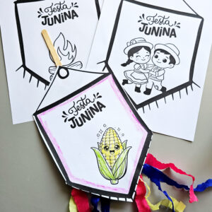 BANDEIRINHA JUNINA – ATIVIDADE LÚDICA PARA EDUCAÇÃO INFANTIL