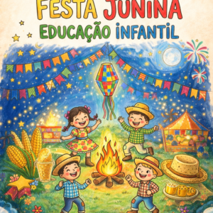 PROJETO FESTA JUNINA NA ESCOLA- 33 Páginas em PDF | 4 Semanas de Aulas Prontas para Educação Infantil | Baseado na BNCC