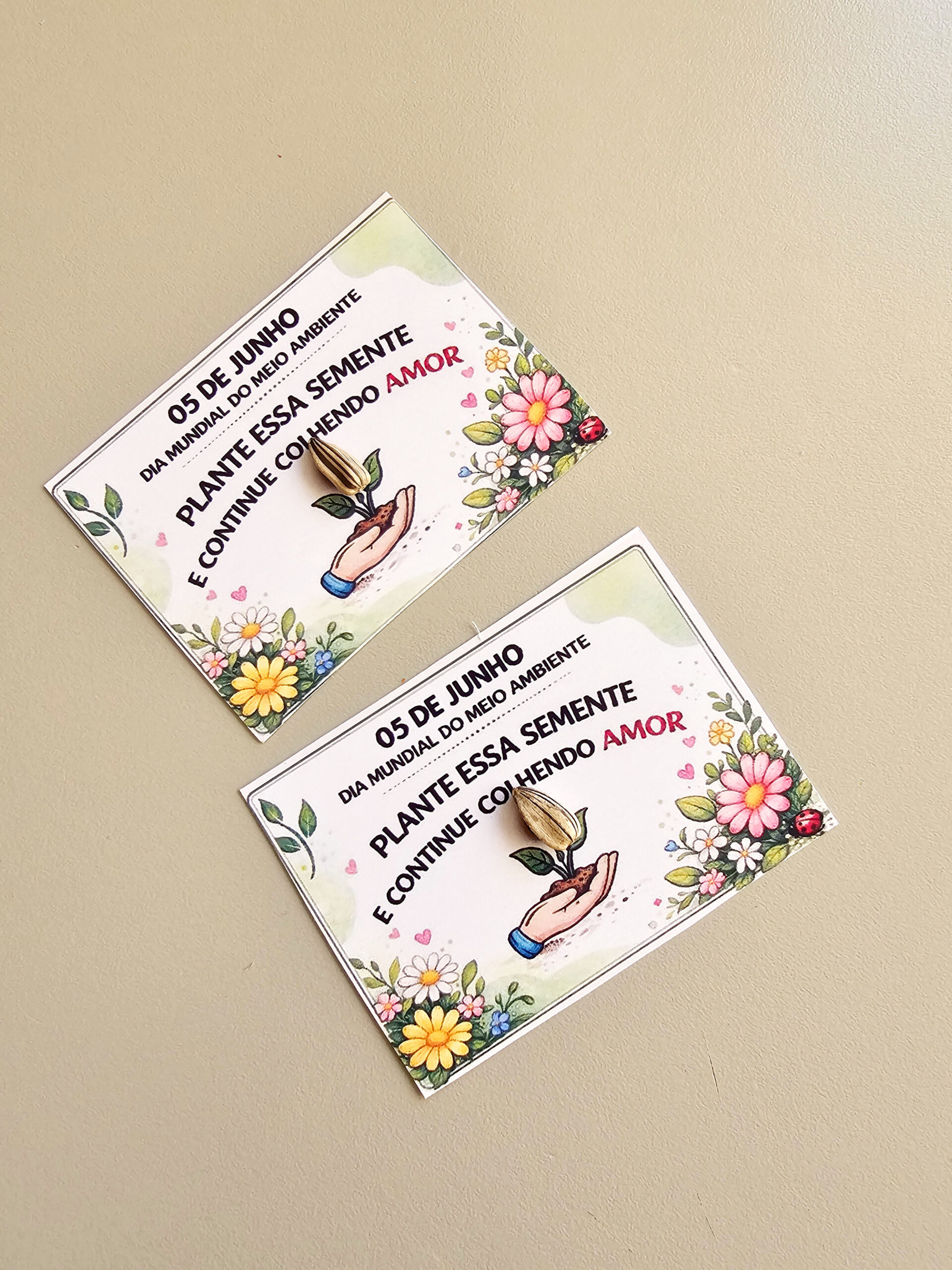 Lembrancinha Dia do Meio Ambiente – Plante Amor e Colha Esperança