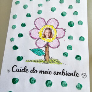 Flor do Meio Ambiente com Foto da Criança – Atividade Criativa e Afetiva