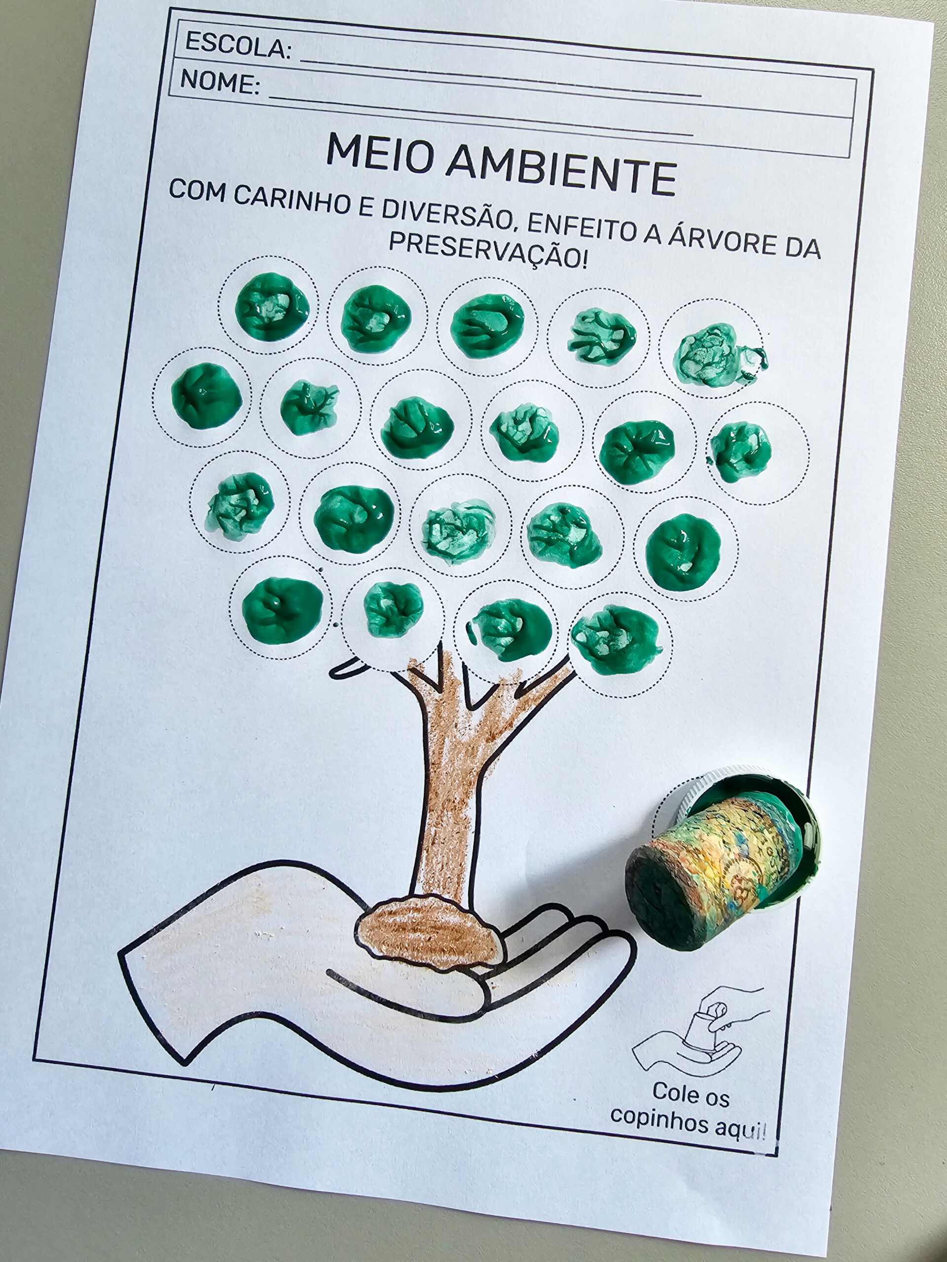 Árvore da Preservação – Atividade Sensorial do Meio Ambiente