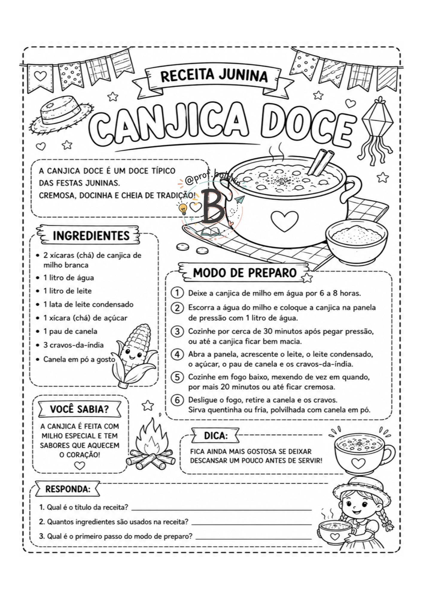 Gênero Textual: Receitas Juninas – Atividades Lúdicas para o Fundamental I - Imagem 5