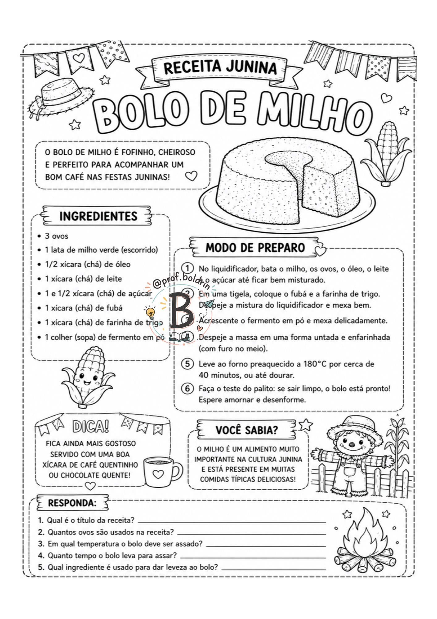 Gênero Textual: Receitas Juninas – Atividades Lúdicas para o Fundamental I - Imagem 6