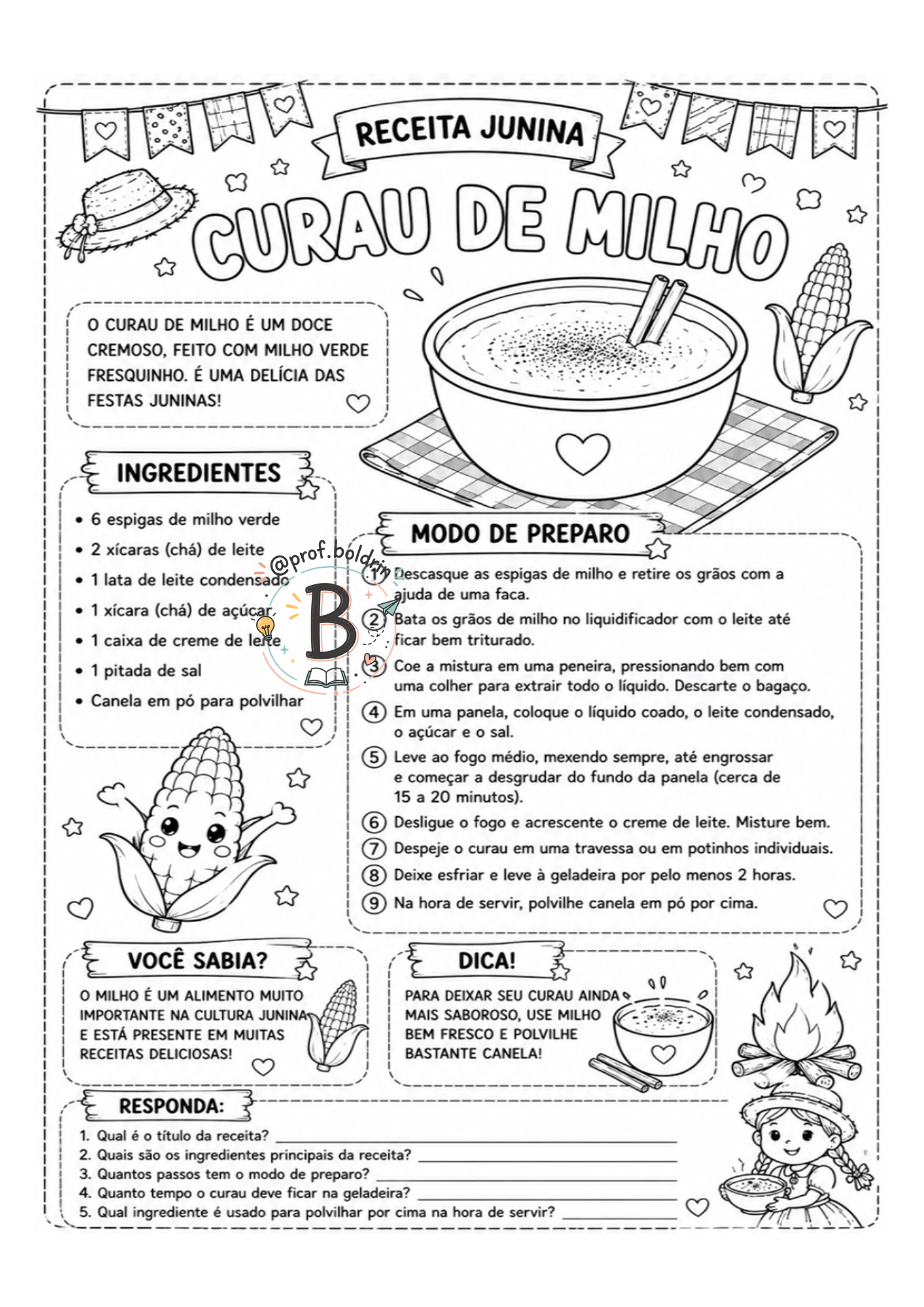 Gênero Textual: Receitas Juninas – Atividades Lúdicas para o Fundamental I - Imagem 8