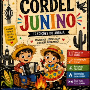 Alternative view of Kit Cordel Junino – Livrinho e Folhas A4 para Festa Junina