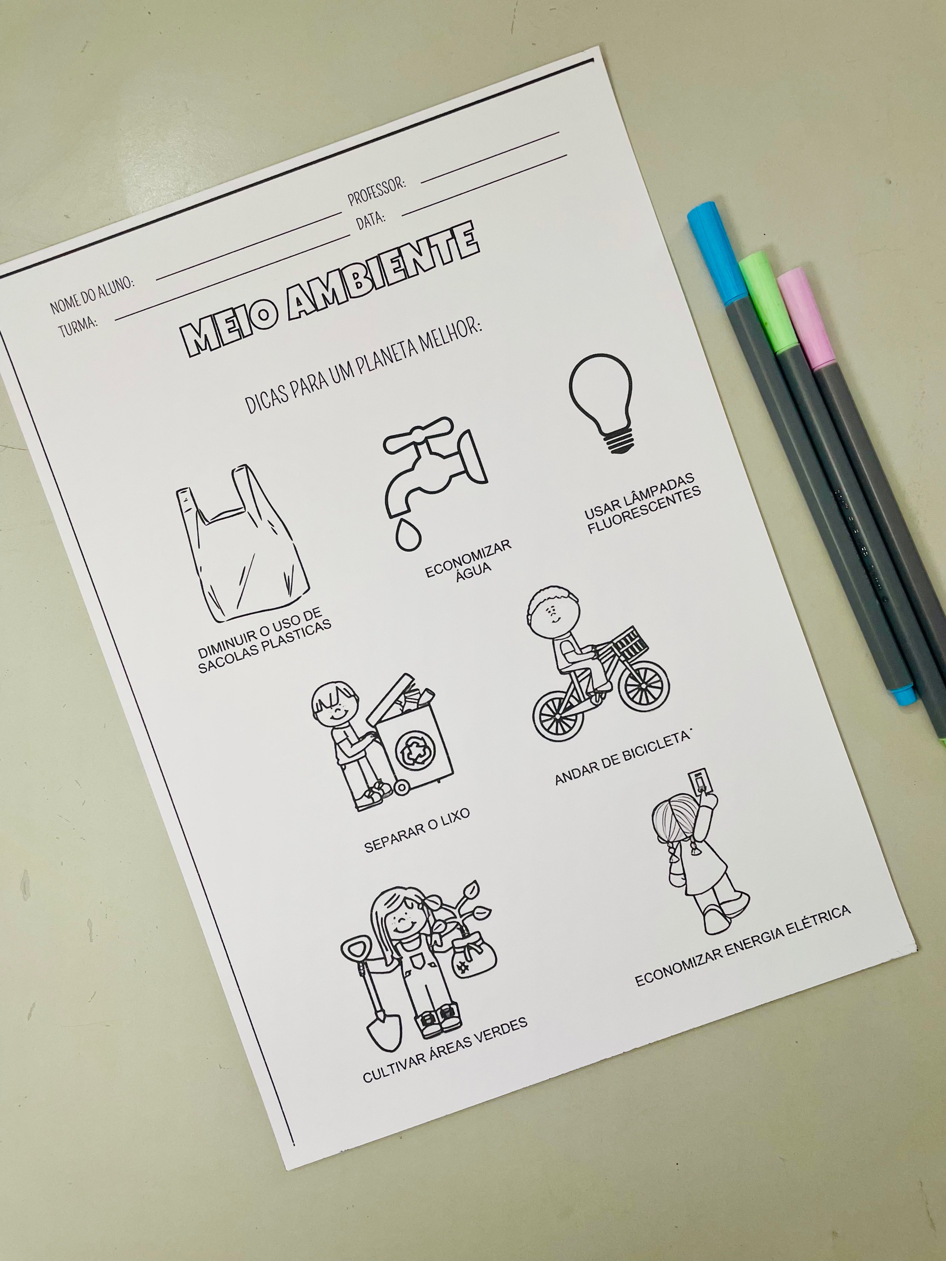 Kit Meio Ambiente Educativo em PDF – Painel Interativo + História na Maleta + Atividades Lúdicasmbiente Educativo em PDF – Painel Interativo + História na Maleta + Atividades Lúdicas - Imagem 6