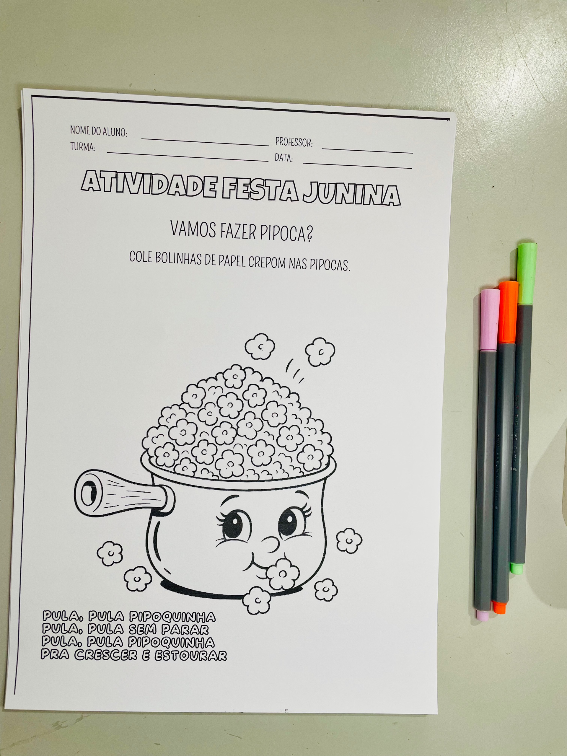 Kit Junino Completo em PDF – Atividades, Painel, Dinâmicas e Lembrancinhas - Imagem 4