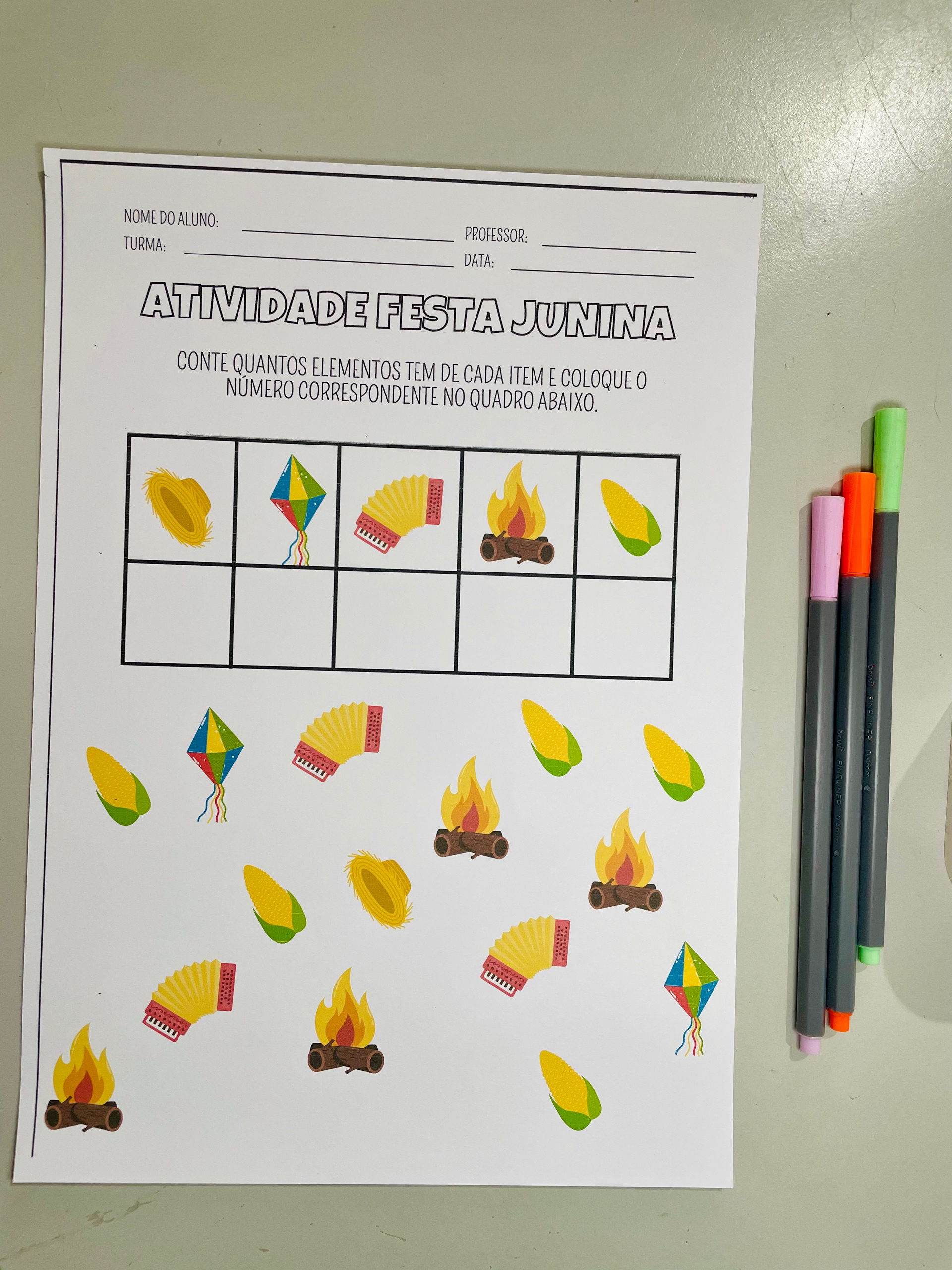 Kit Junino Completo em PDF – Atividades, Painel, Dinâmicas e Lembrancinhas - Imagem 6