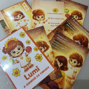 Alternative view of Lumi A Guardiã do Cuidado: Livrinho + Atividades de Interpretação em PDF- Maio Laranja