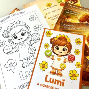 Lumi A Guardiã do Cuidado: Livrinho + Atividades de Interpretação em PDF- Maio Laranja