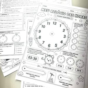 KIT HORA CERTA – Aprendendo as Horas de Forma Lúdica!