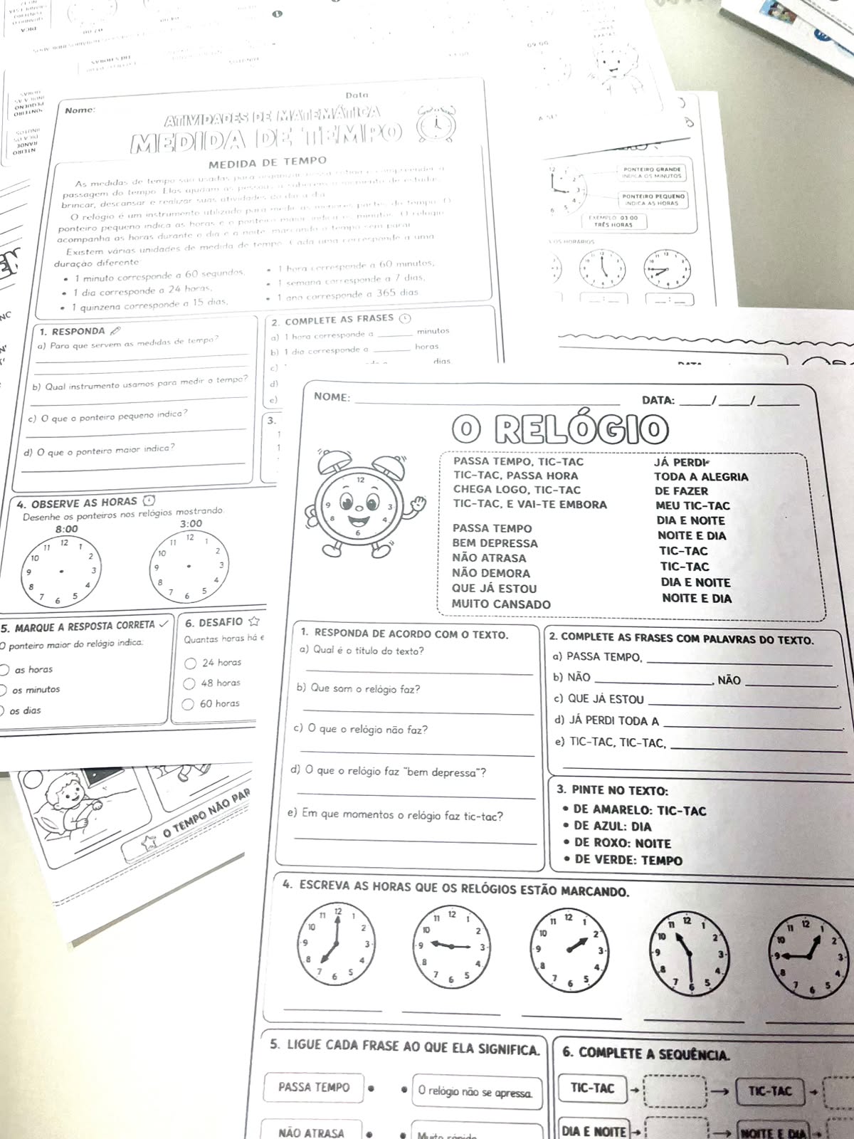 KIT HORA CERTA – Aprendendo as Horas de Forma Lúdica! - Imagem 4