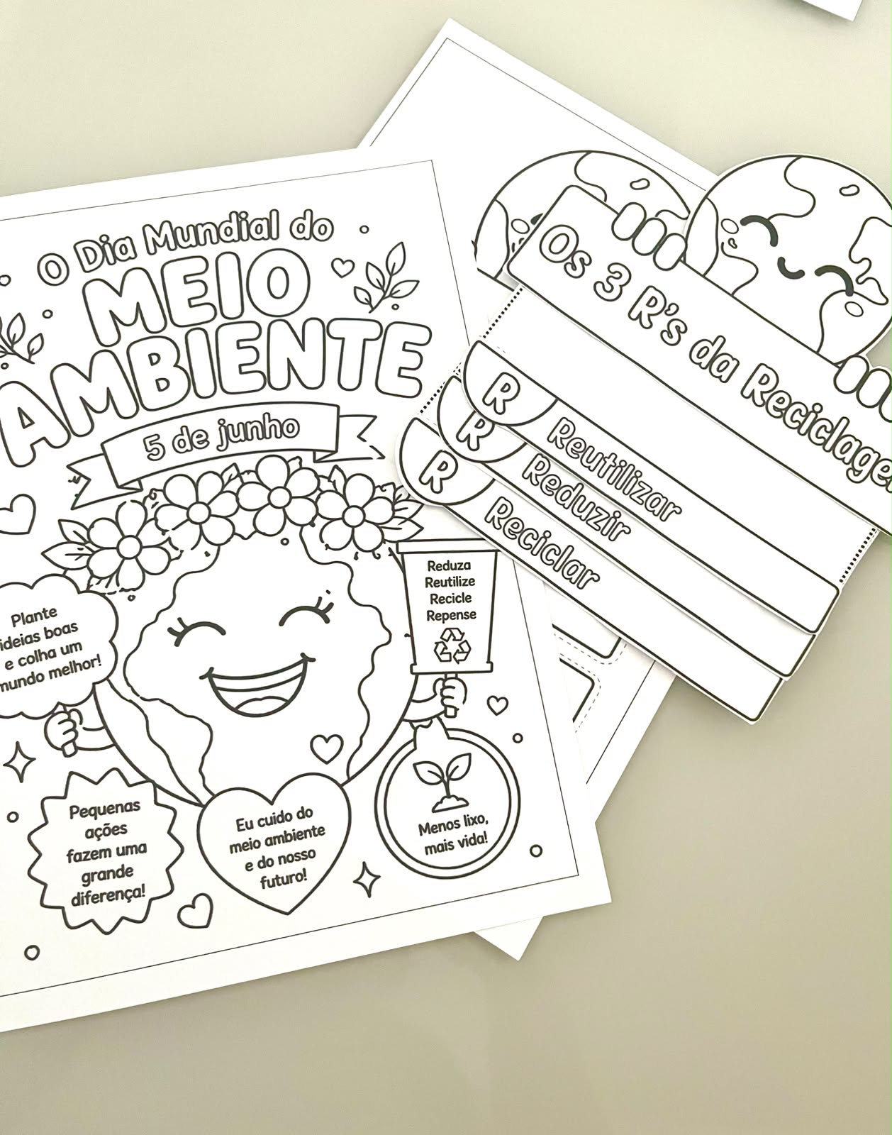 Lapbook dos 3R’s da Sustentabilidade | Meio Ambiente em PDF - Imagem 4