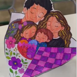 Alternative view of DIA DA FAMÍLIA – ATIVIDADE 3D PARA MONTAR | MATERIAL EM PDF
