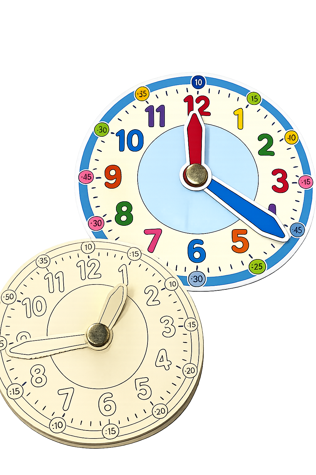 APRENDENDO AS HORAS – Relógio Pedagógico para Montar + Atividades em PDF - Imagem 2