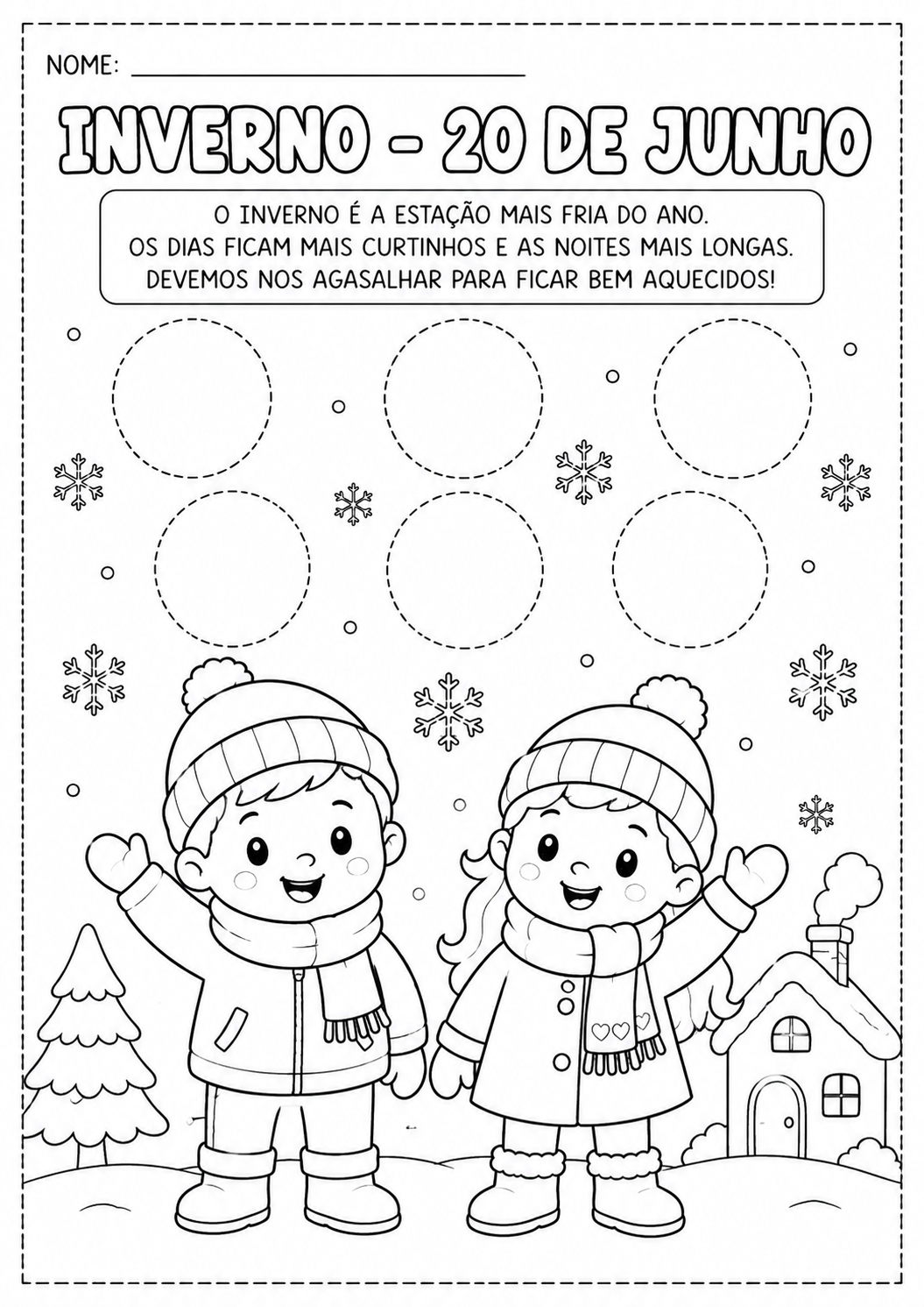 Atividade Inverno – Colagem com Algodão | Educação Infantil - Imagem 3