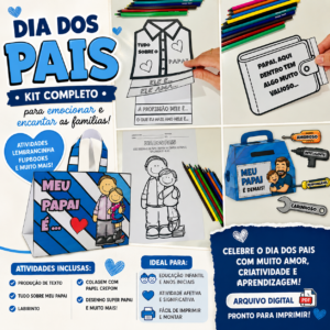 KIT SUPER PAPAI – ATIVIDADES E LEMBRANCINHAS PARA O DIA DOS PAIS