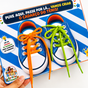 Prancha Interativa – Aprendendo a Amarrar o Cadarço | Coordenação Motora e Autonomia Infantil
