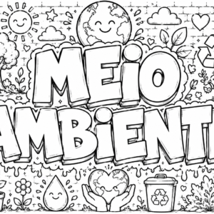 Kit Meio Ambiente para Colorir – Aprender, Preservar e Conscientizar!