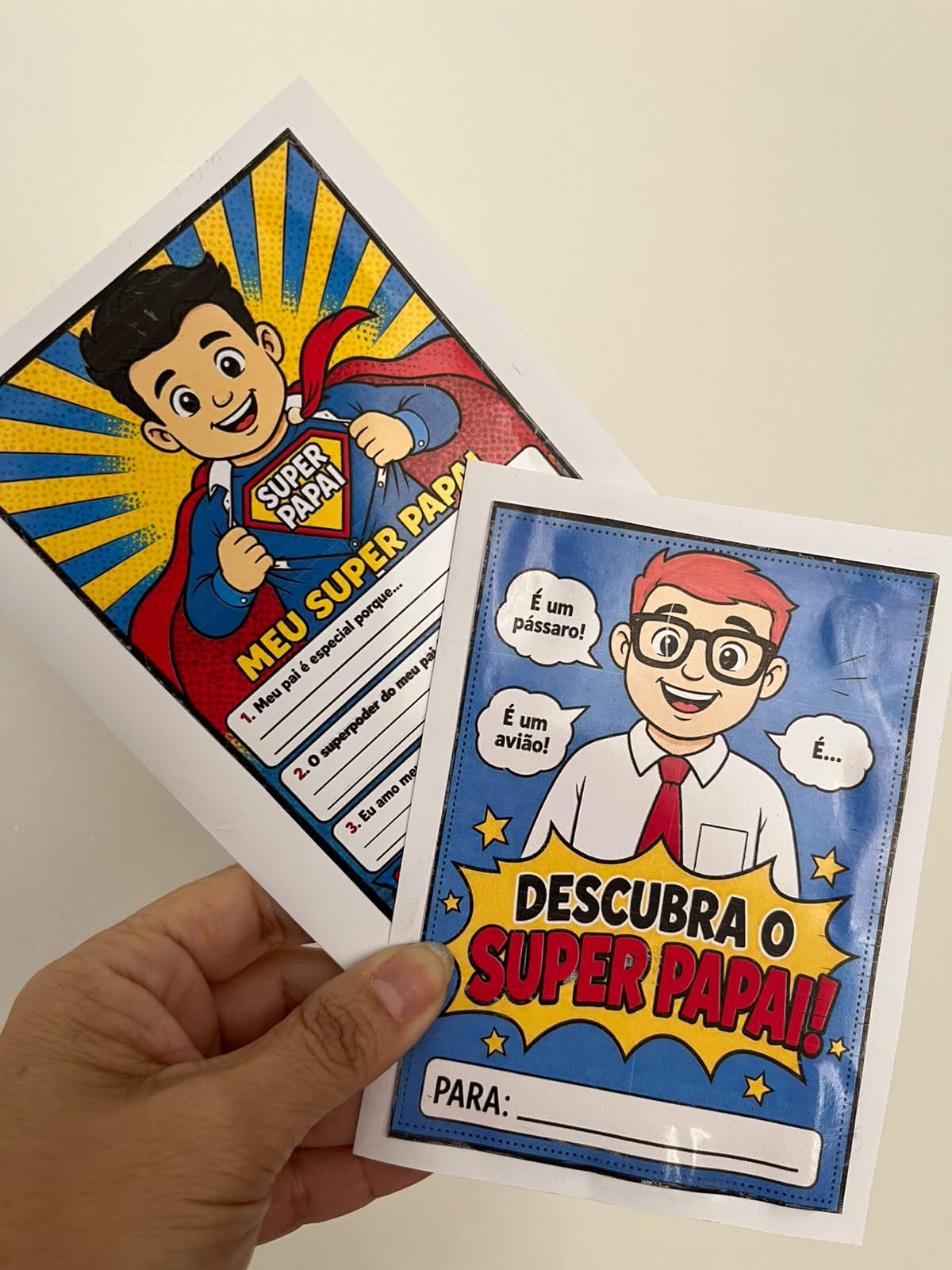 KIT CARTÕES DIA DOS PAIS – SUPER PAPAI - Imagem 2