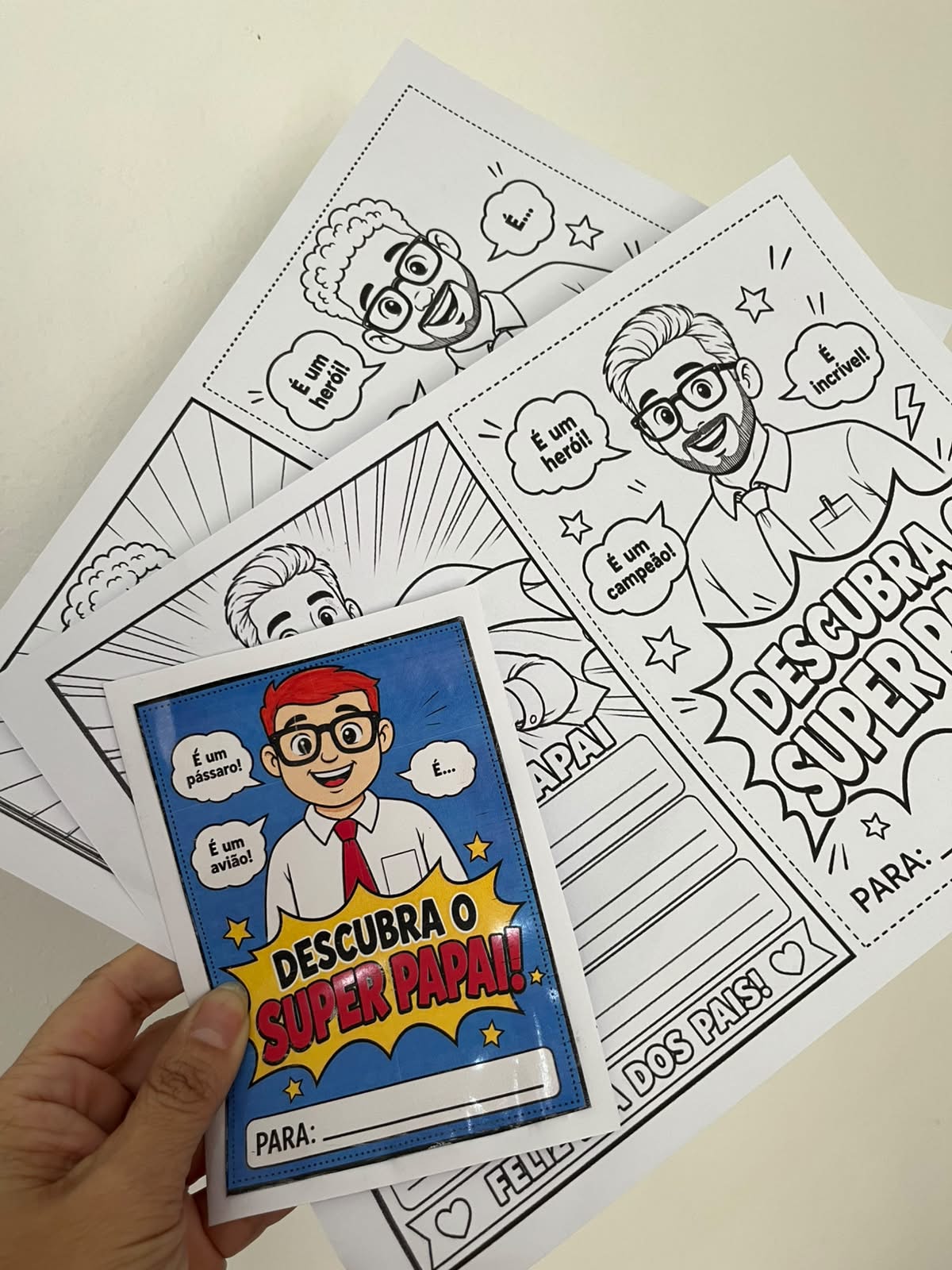 KIT CARTÕES DIA DOS PAIS – SUPER PAPAI