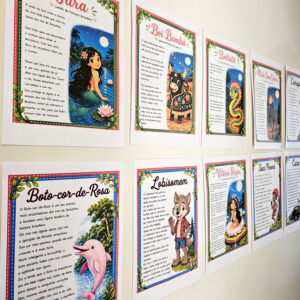 Alternative view of Mural Personagens do Folclore Brasileiro | Cartazes Educativos Ilustrados (PDF)