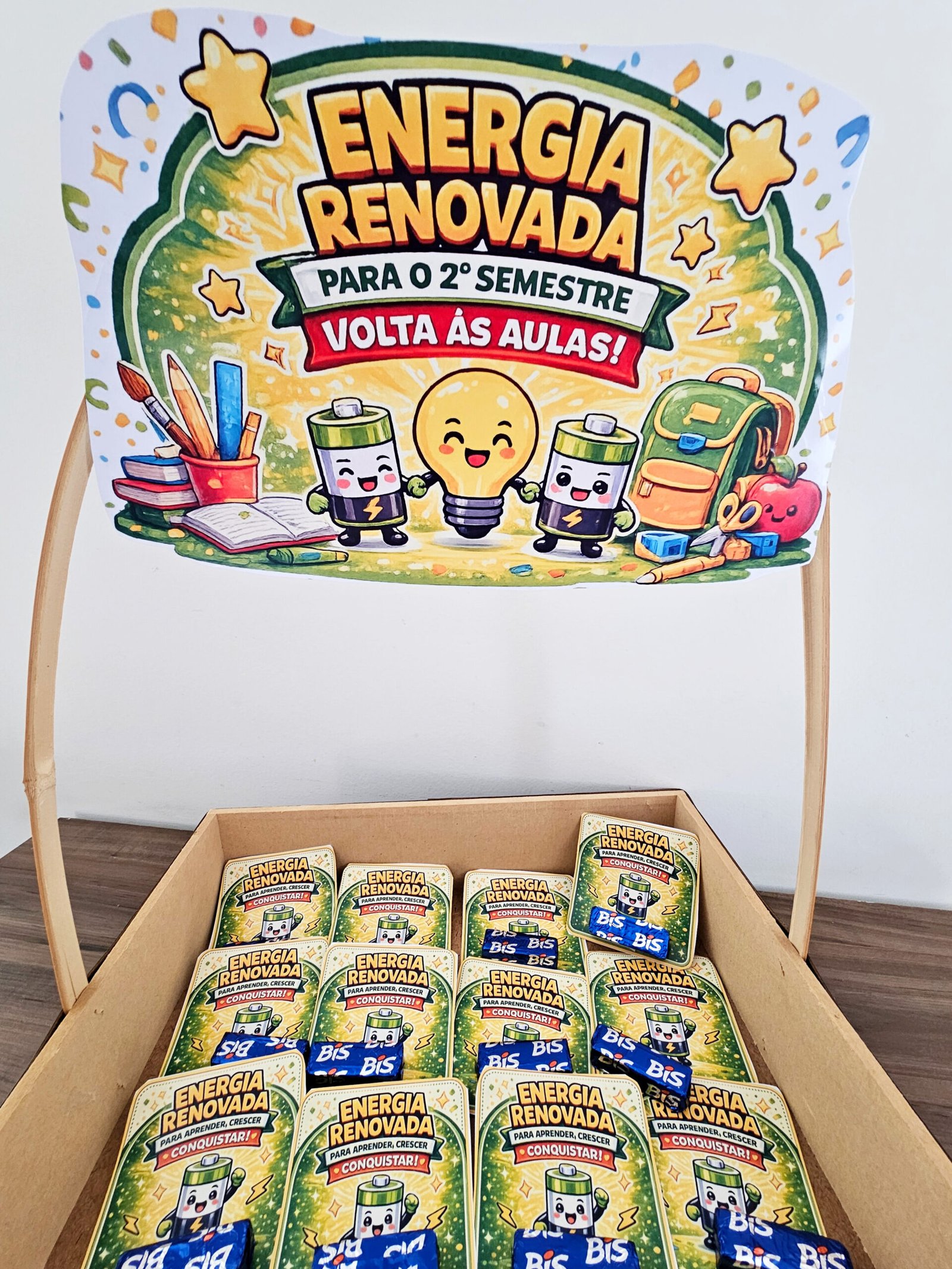 Cesta Energia Renovada – Volta às Aulas | Lembrancinha para BIS | Arquivo em PDF para Imprimir - Imagem 5