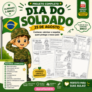 Projeto Dia do Soldado – 3º ao 5º Ano | Arquivo Digital em PDF