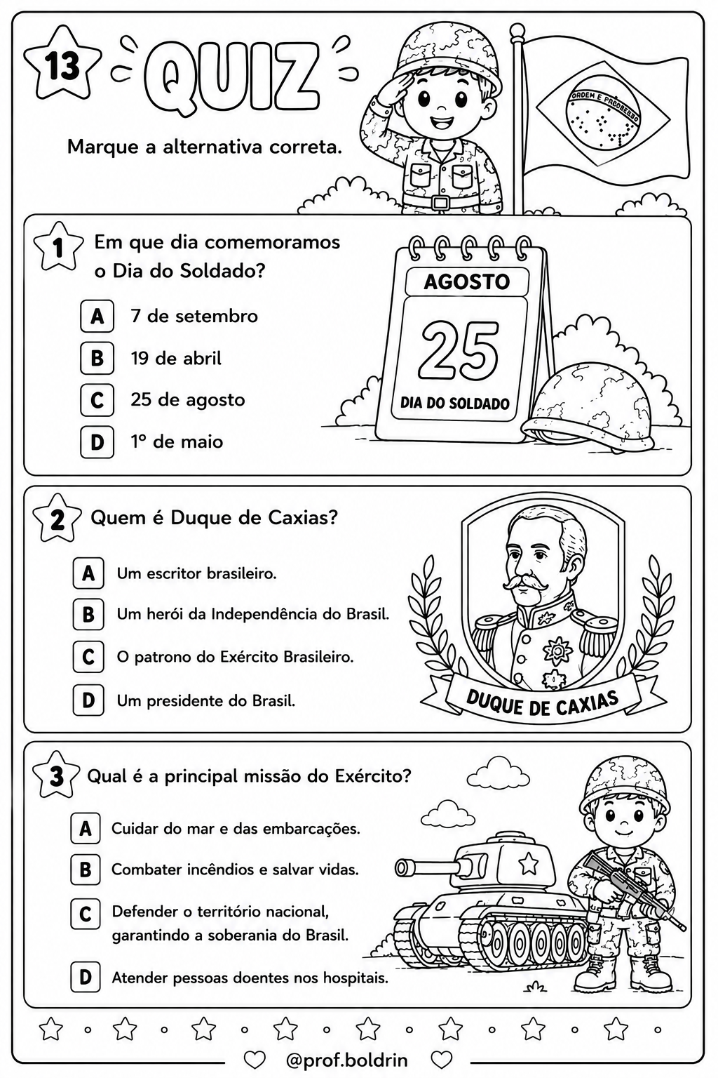 Projeto Dia do Soldado – 3º ao 5º Ano | Arquivo Digital em PDF - Imagem 6