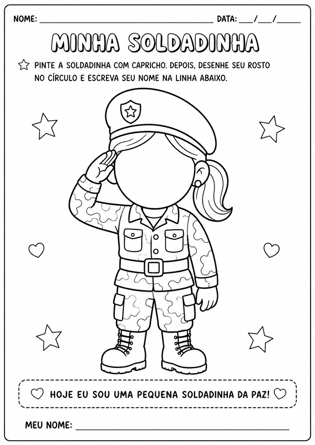 Kit Dia do Soldado – Educação Infantil | PDF - Imagem 2