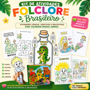 Alternative view of Kit Completo de Atividades – Folclore Brasileiro | Educação Infantil e Fundamental 1
