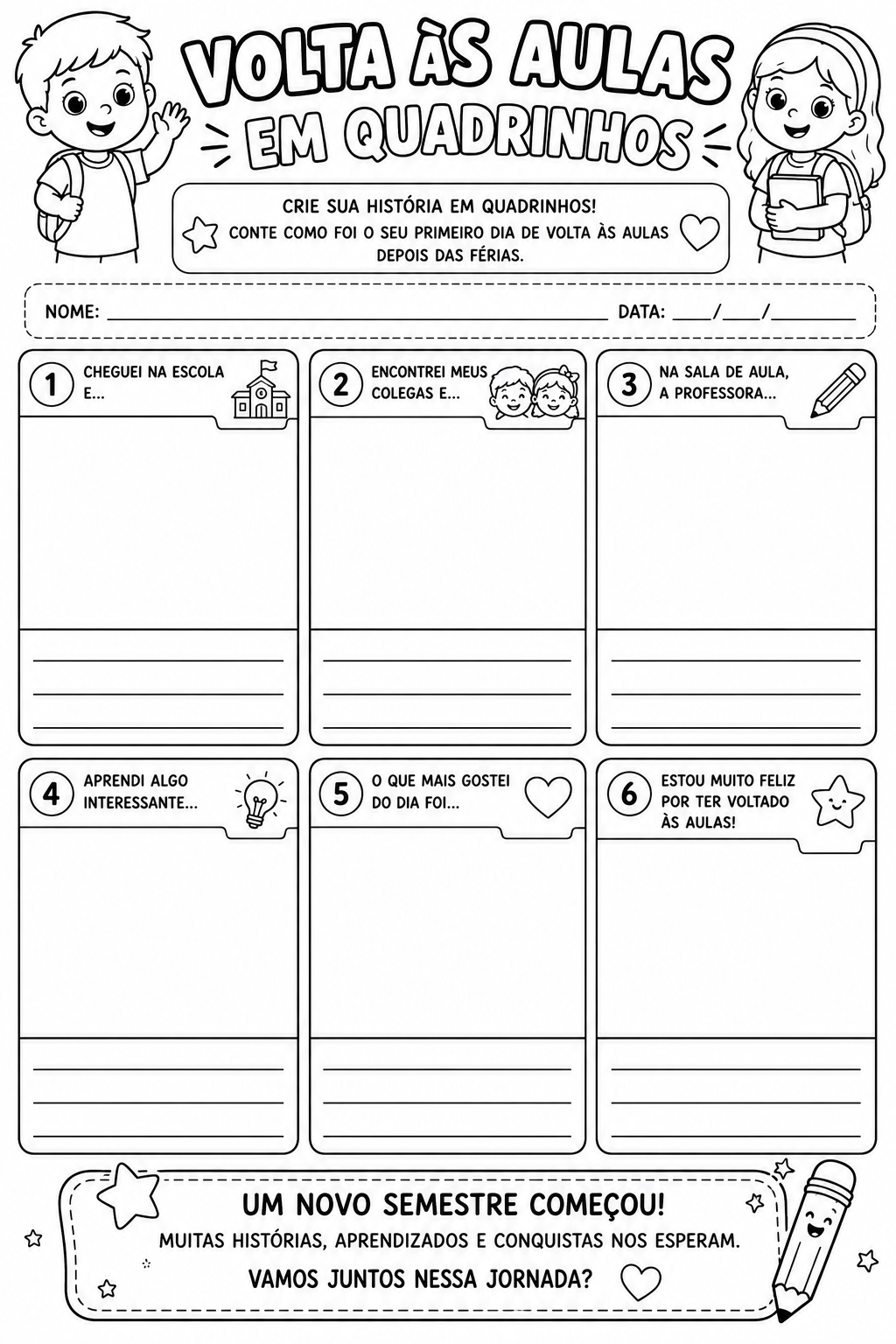 Combo Volta às Aulas – 3º ao 5º Ano | 7 Atividades de Acolhimento em PDF - Imagem 6
