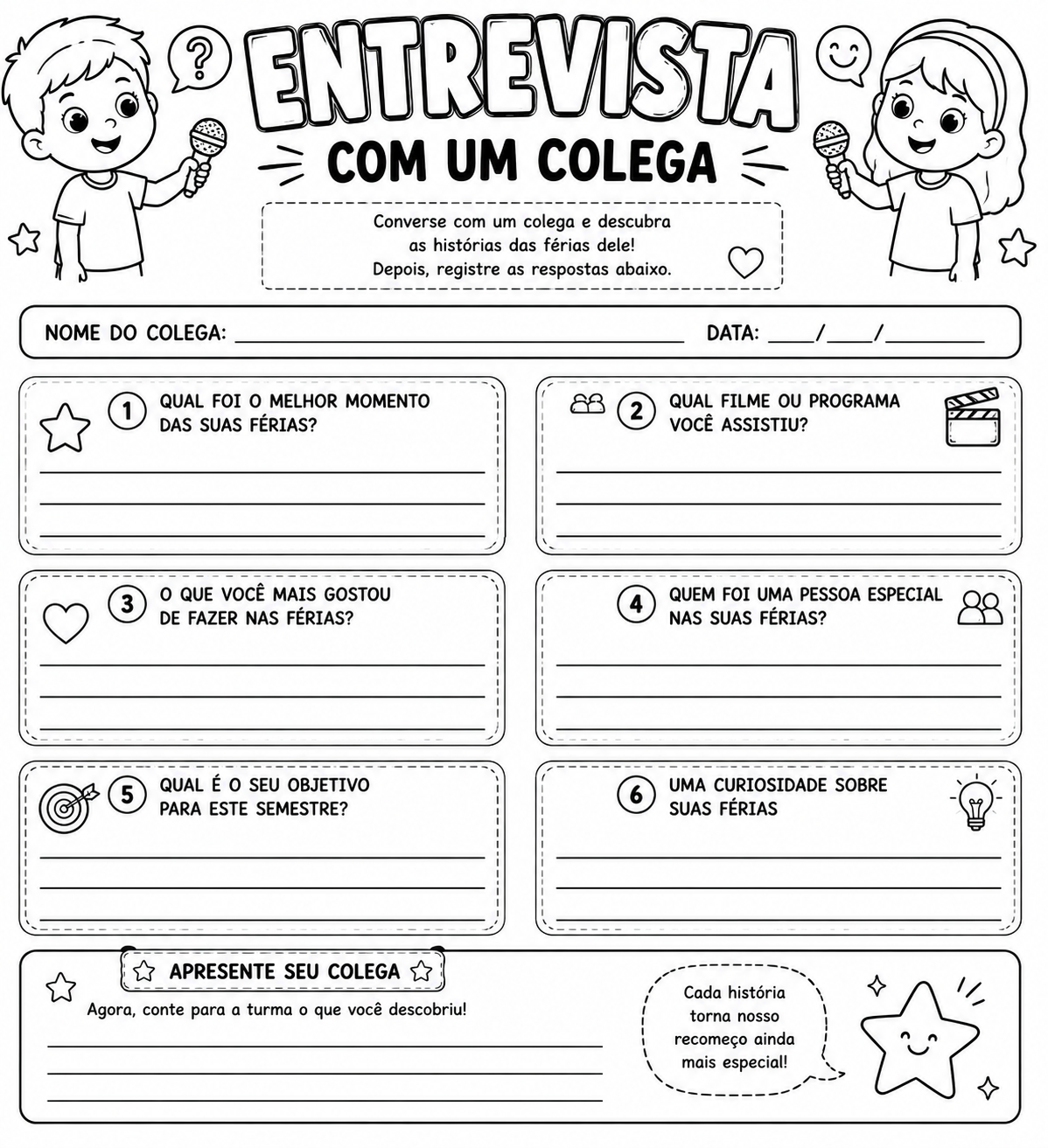 Combo Volta às Aulas – 3º ao 5º Ano | 7 Atividades de Acolhimento em PDF - Imagem 8