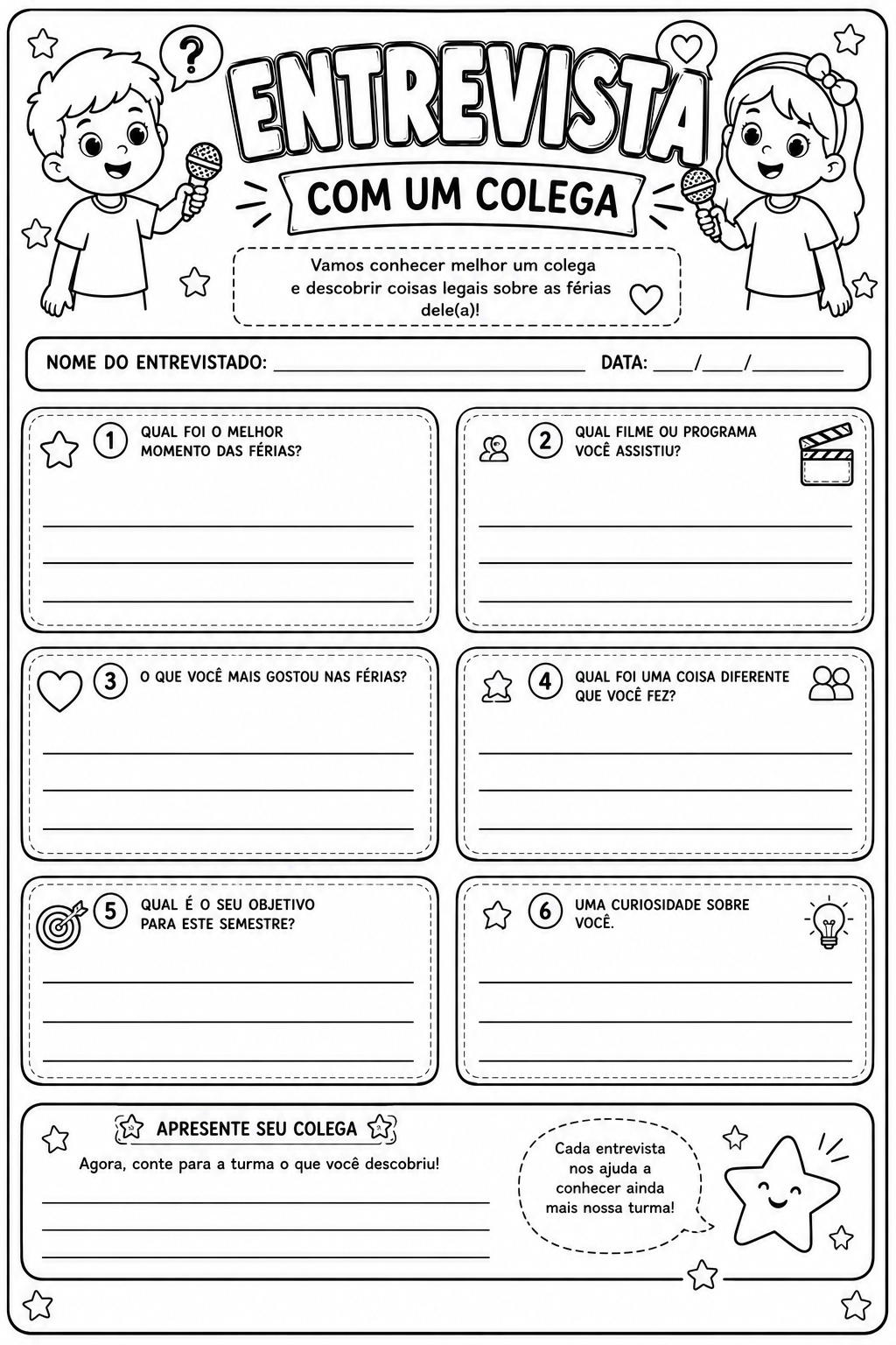 Combo Volta às Aulas – 3º ao 5º Ano | 7 Atividades de Acolhimento em PDF - Imagem 9