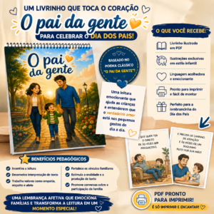 O Pai da Gente – Livrinho Ilustrado para o Dia dos Pais | Educação Infantil e Anos Iniciais