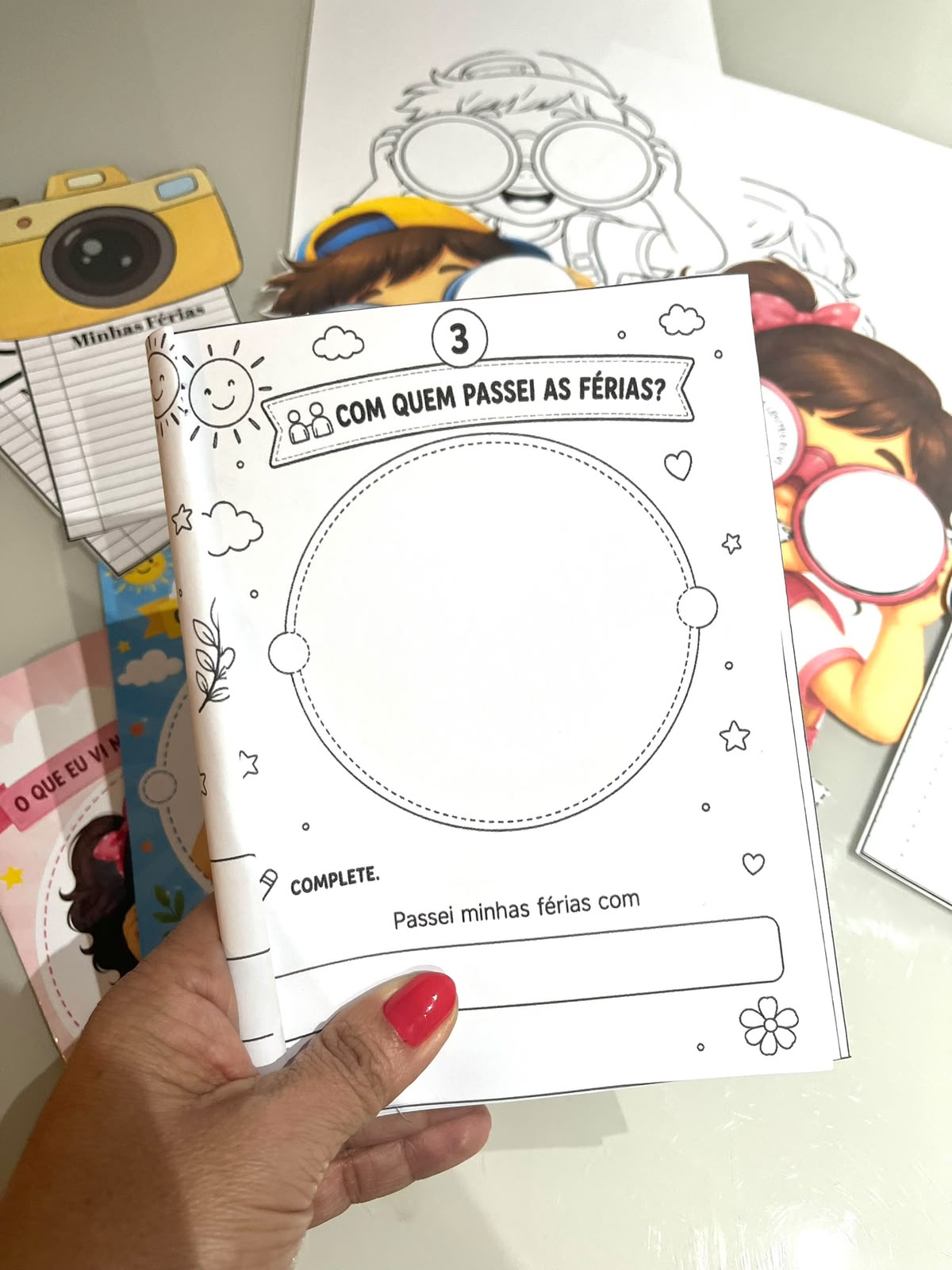 Painel Interativo + Livrinho das Férias | Acolhimento de Volta às Aulas | Material em PDF - Imagem 10