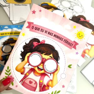 Livrinho "O que eu vi nas minhas férias?" | Volta às Aulas | Produção de Texto | PDF