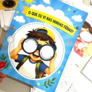 Alternative view of Livrinho "O que eu vi nas minhas férias?" | Volta às Aulas | Produção de Texto |  PDF