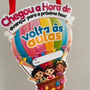 Alternative view of Lembrancinha Volta às Aulas – Balão dos Sonhos | Cartão de Boas-Vindas | Arquivo em PDF para Imprimir