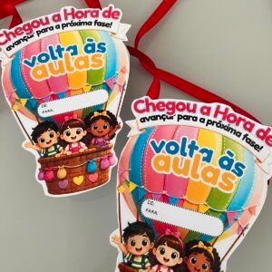 Lembrancinha Volta às Aulas – Balão dos Sonhos | Cartão de Boas-Vindas | Arquivo em PDF para Imprimir