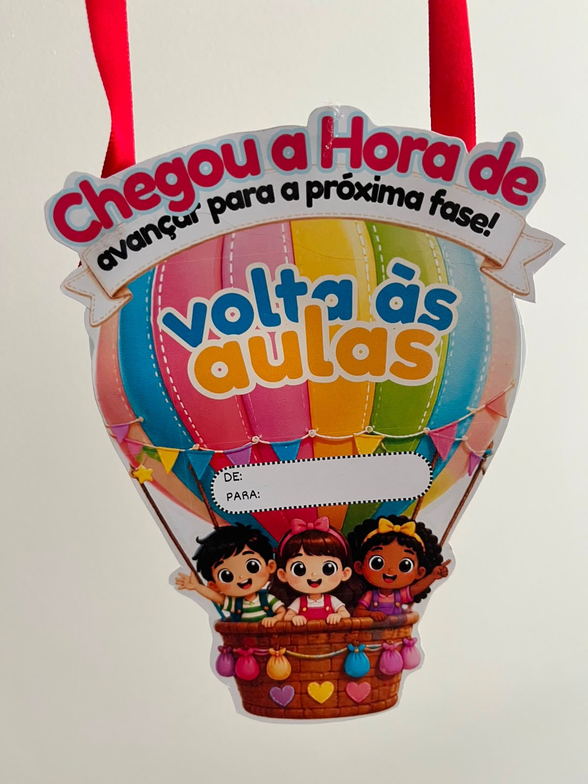 Kit Volta às Aulas | Painel Decorativo + Lembrancinha Balão | PDF para Imprimir - Imagem 5