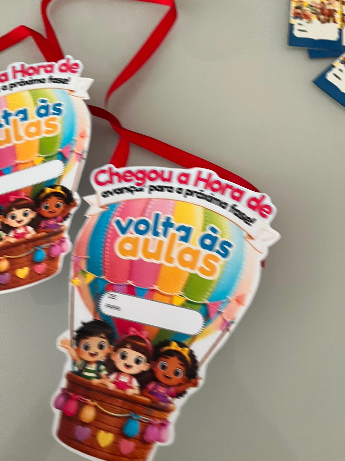Kit Volta às Aulas | Painel Decorativo + Lembrancinha Balão | PDF para Imprimir - Imagem 4
