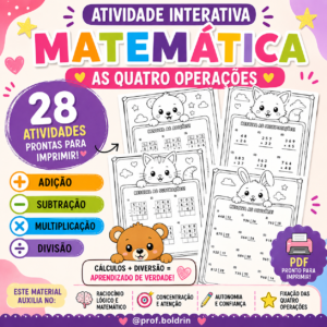 ATIVIDADE INTERATIVA DE MATEMÁTICA – DESAFIO DAS 4 OPERAÇÕES