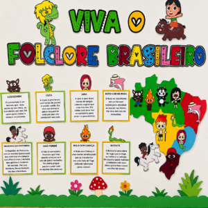 Painel Folclore Brasileiro – Personagens e Lendas da Nossa Cultura