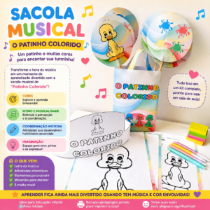 SACOLA MUSICAL – O PATINHO COLORIDO