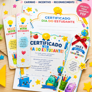 KIT ESPECIAL – Feliz Dia do Estudante | PDF para Imprimir