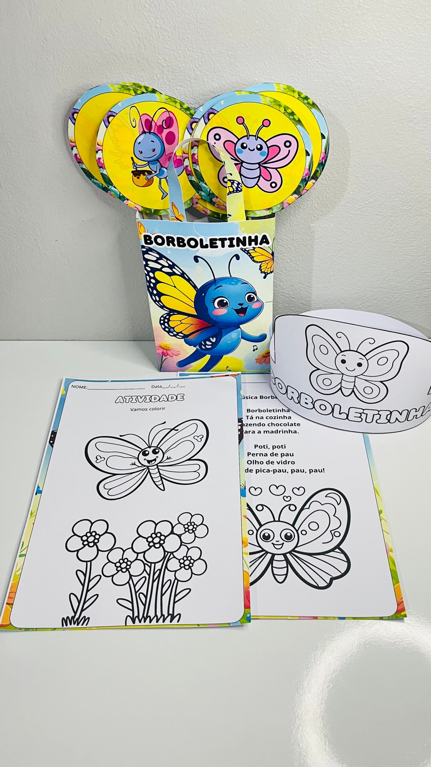 SACOLA MUSICAL BORBOLETINHA - Imagem 2