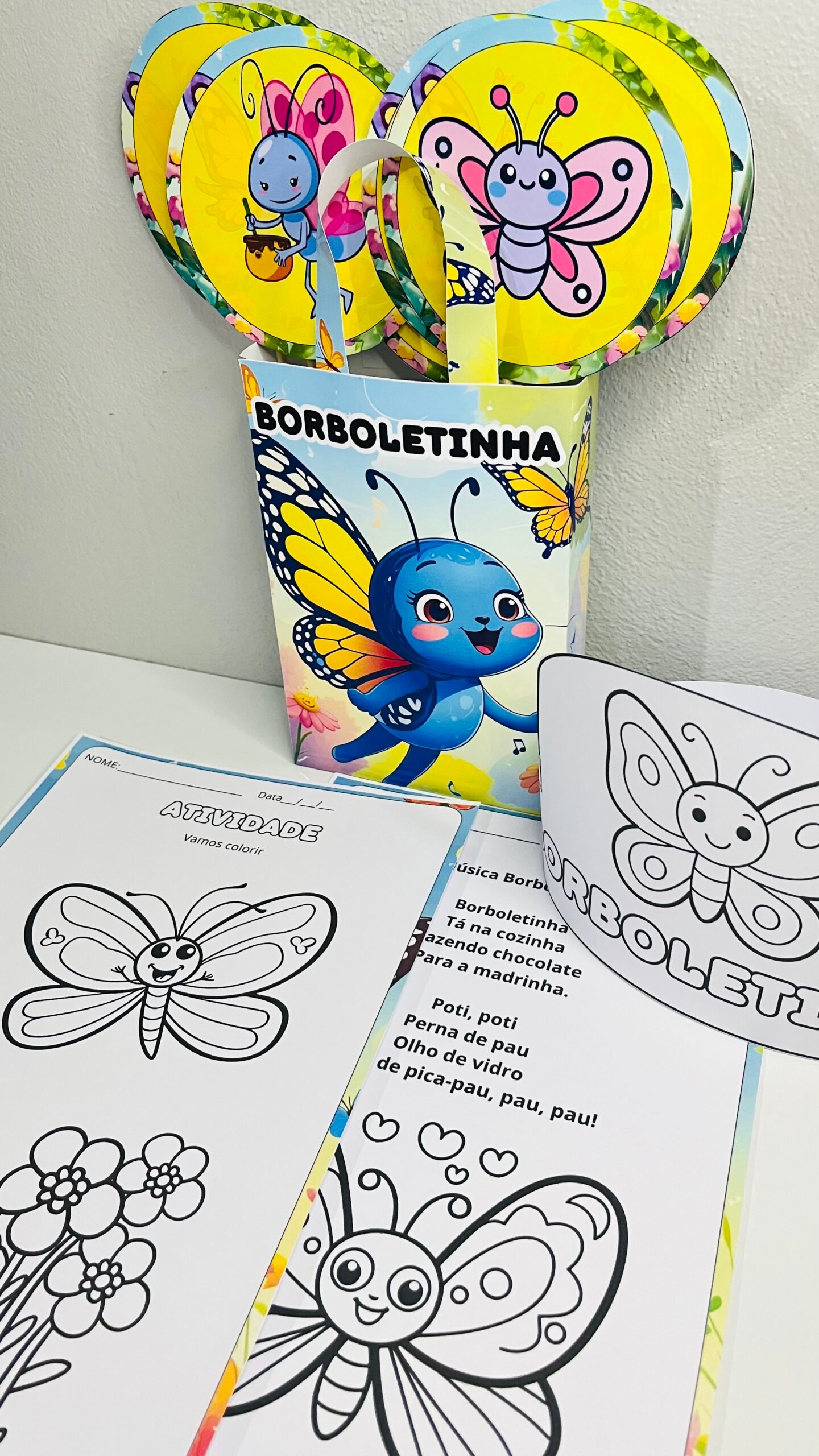 SACOLA MUSICAL BORBOLETINHA - Imagem 3